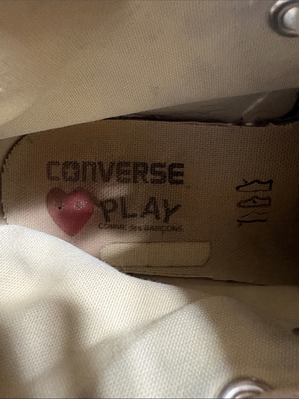 Converse Comme des Garcons high top sneakers - Picture 8 of 9